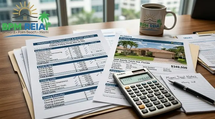 Budgeting for a real estate mentorship program cost in Florida