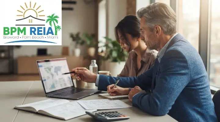 Mentor and student working through a real estate deal one to one